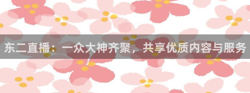 so米体育直播在线观看直播网页版：东二直播：一众大神齐聚，共享优质内容与服务